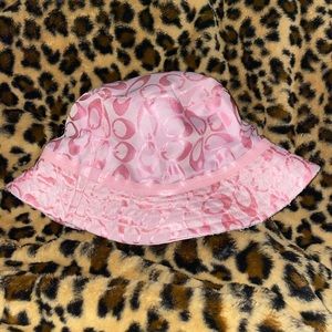 Pink coach bucket hat
